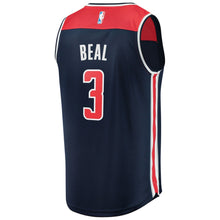 Load image into Gallery viewer, Men's Fanatics Branded Bradley Beal Navy Washington Wizards Fast Break Replica Jersey  Statement Edition Navy