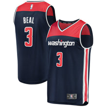 Load image into Gallery viewer, Men's Fanatics Branded Bradley Beal Navy Washington Wizards Fast Break Replica Jersey  Statement Edition Navy