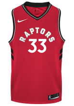 Load image into Gallery viewer, Raptors Adult Swingman Icon Jersey  Gasol  Red