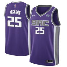 Load image into Gallery viewer, Men's Nike Justin Jackson Purple Sacramento Kings Swingman Sponsor Patch Jersey  Icon Edition