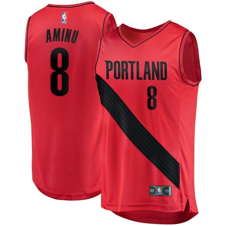 AlFarouq Aminu Red Portland Trail Blazers Fast Break Player Jersey  Statement Edition  Red