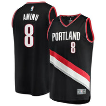 Load image into Gallery viewer, AlFarouq Aminu Portland Trail Blazers Fast Break Player Jersey  Icon Edition  Black