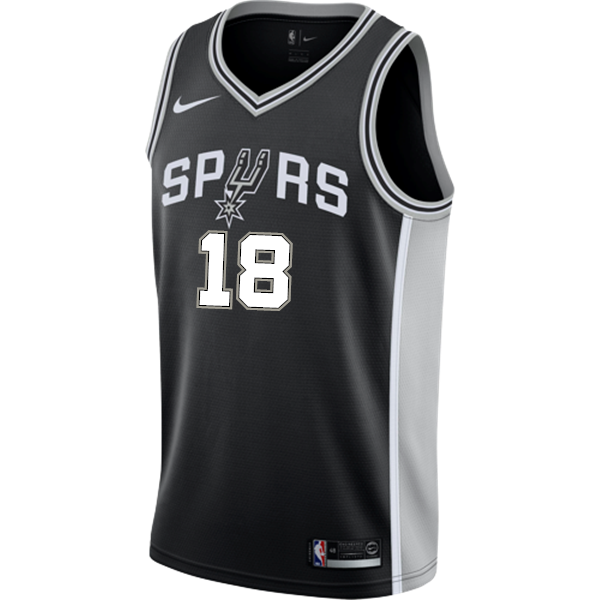 Belinelli San Antonio Spurs Men's Nike Custom Personalized Icon Swingman Jersey  Black