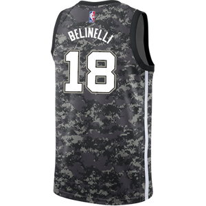 Belinelli San Antonio Spurs Men's Nike  City Edition Swingman Personalized Jersey  Navy