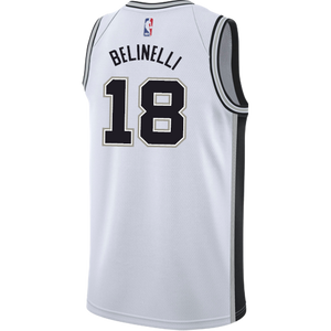 Belinelli San Antonio Spurs Men's Nike Custom Personalized Icon Swingman Jersey  White