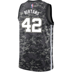 Bertans San Antonio Spurs Men's Nike  City Edition Swingman Personalized Jersey  Navy