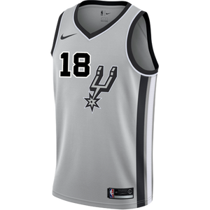 Belinelli San Antonio Spurs Men's Nike  Statement Edition Swingman Personalized Jersey   Grey