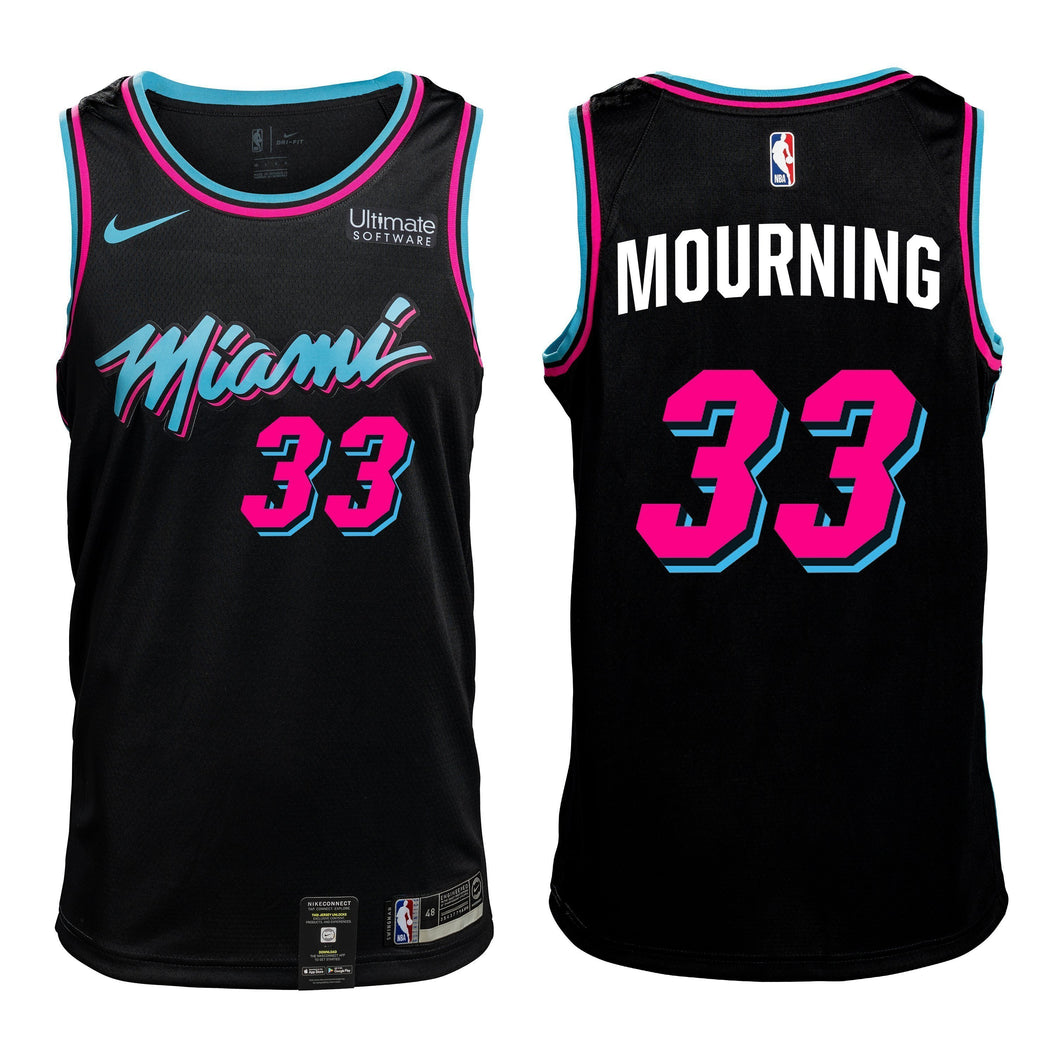 Alonzo Mourning Vice Nights Swingman Jersey  Black