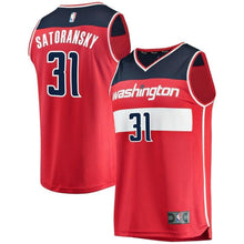 Load image into Gallery viewer, Youth Fanatics Branded Tomas Satoransky Red Washington Wizards Fast Break Player Jersey  Icon Edition  Red