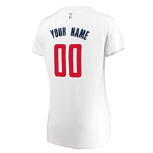 Load image into Gallery viewer, Women's Fanatics Branded White Washington Wizards Fast Break Custom Replica Jersey  Association Edition  White