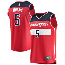 Load image into Gallery viewer, Men's Fanatics Branded Markieff Morris Red Washington Wizards Fast Break Replica Team Color Player Jersey  Icon EditionRed