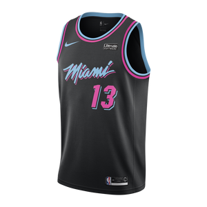 Bam Adebayo Nike Miami Heat Vice Nights Swingman Jersey  Black