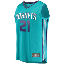 Load image into Gallery viewer, Men's Fanatics Branded Isaiah Wilkins Teal Charlotte Hornets Fast Break Replica Jersey – Icon Edition   Aqua