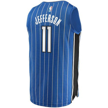 Load image into Gallery viewer, Men's Fanatics Branded Amile Jefferson Blue Orlando Magic Fast Break Replica Jersey – Icon Edition  Blue