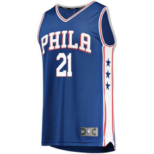 Load image into Gallery viewer, Men's Fanatics Branded Joel Embiid Royal Philadelphia 7ers Fast Break Replica Jersey  Icon Edition  Royal