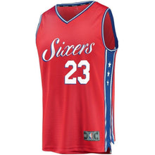 Load image into Gallery viewer, Jimmy Butler Philadelphia 7ers Fanatics Branded Fast Break Replica Jersey Red – Statement Edition  Red