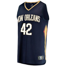 Load image into Gallery viewer, Men's Fanatics Branded Alexis Ajinca Navy New Orleans Pelicans Fast Break Replica Player Jersey  Icon Edition  Navy