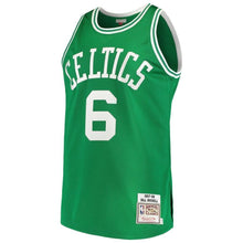 Load image into Gallery viewer, Men's Mitchell &amp; Ness Bill Russell Kelly Green Boston Celtics Road 7/ Hardwood Classics Authentic Jersey  Green