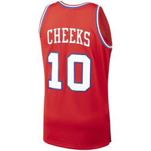 Load image into Gallery viewer, Men's Mitchell &amp; Ness Maurice Cheeks Red Philadelphia 7ers  Hardwood Classics Swingman Jersey  Red