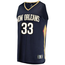 Load image into Gallery viewer, Men's Fanatics Branded Garlon Green Navy New Orleans Pelicans Fast Break Replica Jersey – Icon Edition  Navy