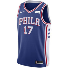 Load image into Gallery viewer, Men's Nike JJ Redick Royal Philadelphia 7ers Swingman Sponsor Patch Jersey  Icon Edition  Royal