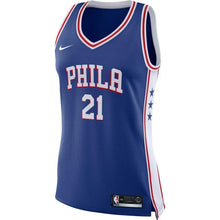 Load image into Gallery viewer, Women's Nike Joel Embiid Royal Philadelphia 7ers Swingman Jersey  Icon Edition  Royal