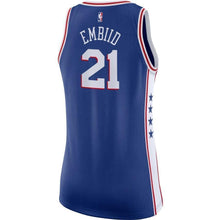 Load image into Gallery viewer, Women's Nike Joel Embiid Royal Philadelphia 7ers Swingman Jersey  Icon Edition  Royal