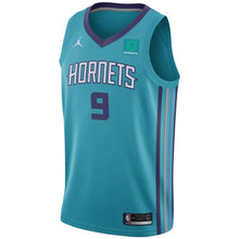 Load image into Gallery viewer, Men's Jordan Brand Tony Parker Teal Charlotte Hornets Swingman Sponsor Patch Jersey – Icon Edition  Aqua
