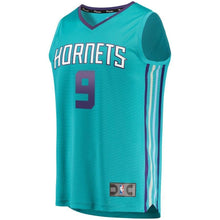 Load image into Gallery viewer, Men's Fanatics Branded Tony Parker Teal Charlotte Hornets Fast Break Replica Jersey – Icon Edition  Aqua